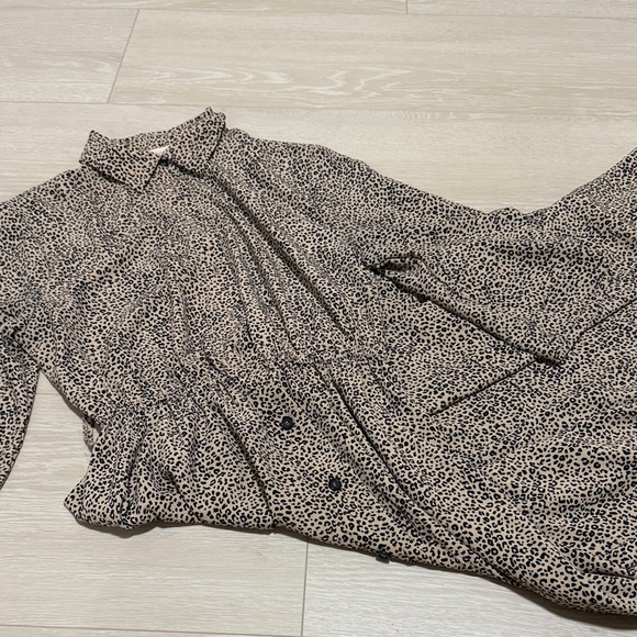 MELLODAY Leopard Print Dress - Black and Tan - Picture 4 of 8